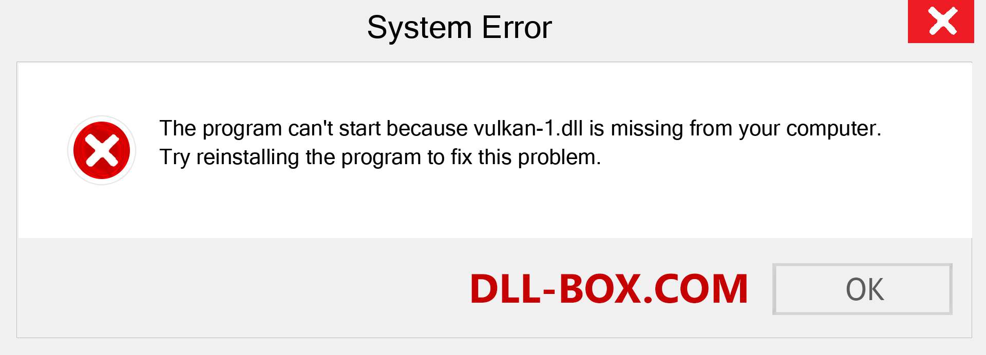  vulkan-1.dll file is missing?. Download for Windows 7, 8, 10 - Fix  vulkan-1 dll Missing Error on Windows, photos, images